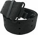 Military American Type Strap Belt 55mm Black