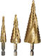 SKS Tools Σετ 3 Κωνικά Τρυπάνια Τιτανίου με Εξάγωνο Στέλεχος για Μέταλλο