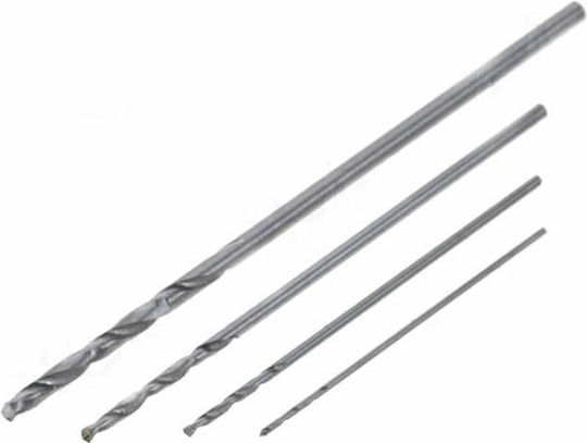 Donau Hobby Drill Kit 0.4mm 1mm-d-1720 Set of 4 Drills HSS with Cylindrical Shank for Metal