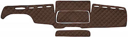 Car Dashboard Cover Leather without Emblem for Mazda 2 Man TGX Brown Colour