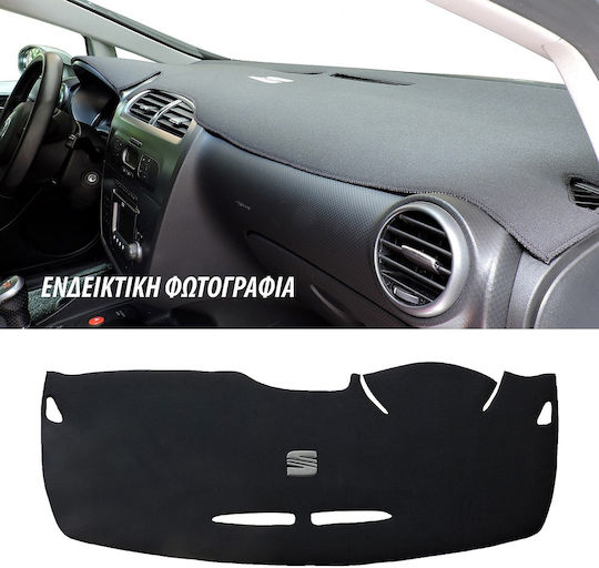Car Dashboard Cover Alcantara with Emblem for Mazda 5 Peugeot 2008 Skoda Octavia Black Colour