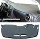 Car Dashboard Cover Leather with Emblem for Peugeot 207 Black Colour
