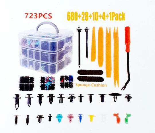 Car Plastic Clips 723pcs