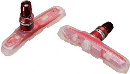 Baradine 01-00267-RED Bicycle V-Brake Pads
