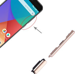 Πλαϊνά Πλήκτρα Χρυσό για Xiaomi Mi 5X/Mi A1