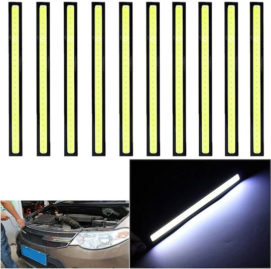 Drl 28 Daytime Running Lamps Car in Bar Shape LED 12V 6W 17cm with White Lighting 10pcs