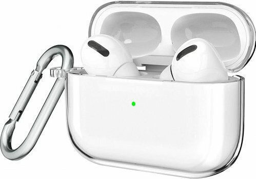 Protective Cover Carabiner Hülle Silikon mit Haken in Transparent Farbe für Apple AirPods Pro