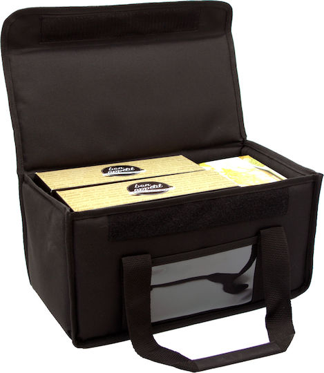 Food Delivery Bag 17lt with Belt 42x20x20cm Black