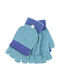 Kinderhandschuhe Fingerlos Hellblau
