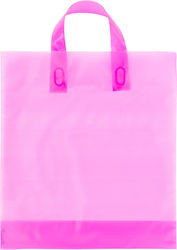 Pungi de Plastic pentru Ambalare cu Mâner Roz 35x30x5cm 20kg