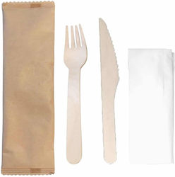 Ready Biologisch abbaubares Besteck Einweg Hölzernes 50Stück Ready Biologisch abbaubares Besteck Einweg Hölzernes 50Stück