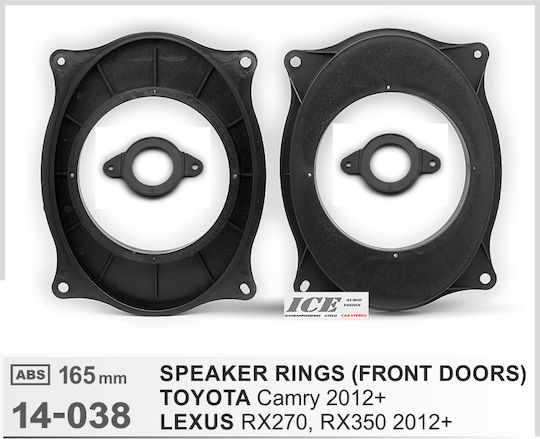 Speaker Ring Car Front Toyota Camry 2pcs