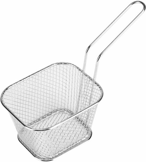 Deep Fry Basket Serving Basket Metallic with Dimensions 10.5x9x6cm 1pcs