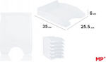 Madrid Papel Transparent Plastic Filing Tray 35x25.5x6cm