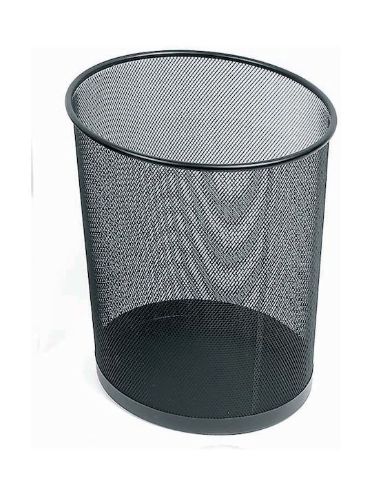 Office Plastic Waste Bin 16lt Black