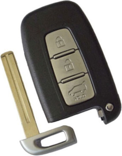 Car Key Shell with Blade with 3 Buttons Key for Hyundai / Smart