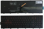 Keyboard for Dell with Frame / Backlit Black (15-7559)