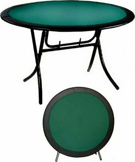 Masa de poker Metalic Pliabil Verde 120x120cm. 1buc