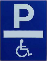 Sign Aluminum "Disabled" 6.964 1pcs