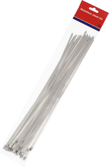 Δεματικά Καλωδίων Πλαστικά 300mmx4.6mm σε Ασημί χρώμα (50τμχ) (EE6970)