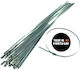 Metallische Kabelbinder 350mmx4.6mm in Silber Farbe (25 Stück) 2AFI350