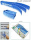 Plastic Cleaning Brush with Handle Blue