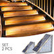 Set 2 Lămpi Solare de Perete Alb Cald 3000K cu Fotocelulă