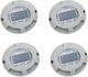 Set 4 Boden-Solarleuchten Straßenleuchte 0.7W 10lm Warmes Weiß 3000K mit Bewegungssensor und Fotokontakt IP65 13cmx11.5cmcm