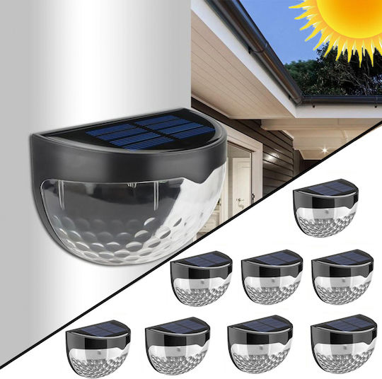 Set 8 Lămpi Solare de Perete cu Fotocelulă