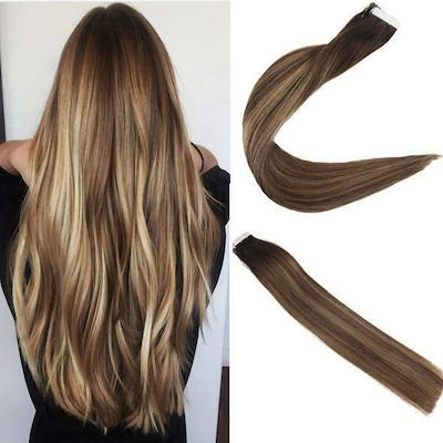 Sticker Hairpieces with Natural Hair Remy in Dark Blonde Color 55cm No 2 3 27