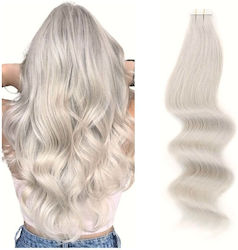 Remy Hair Αυτοκόλλητο Extension με Φυσική Τρίχα Ρεμί σε Σκούρο Γκρι Χρώμα 55cm 4τμχ Remy Hair Αυτοκόλλητο Extension με Φυσική Τρίχα Ρεμί σε Σκούρο Γκρι Χρώμα 55cm 4τμχ