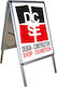 Bürgersteig-Stand Boden 59,4x84,1cm