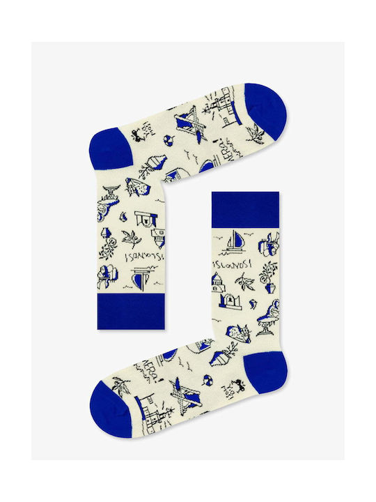 Axidwear Greek Things Socks White