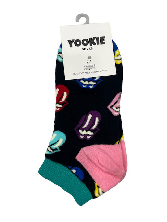 Yookie Κάλτσες με Σχέδια Μαύρες Yookie Κάλτσες με Σχέδια Μαύρες