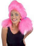 Carnival Wig with Braid Pink