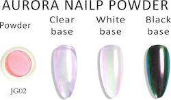 Nailp Professional Aurora Pudră de decorare pentru Unghii în Culoarea Alb