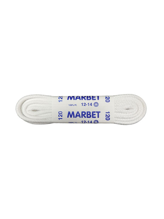 Marbet Shoelaces White 2pcs 120cm