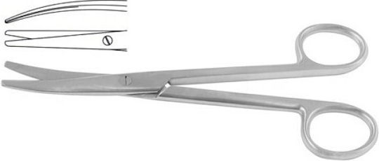 Medicon EG Medical Scissors Curved 16.5cm