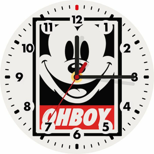 Koupakoupa Детски стенен часовник Mickey Дърво 19εκ.