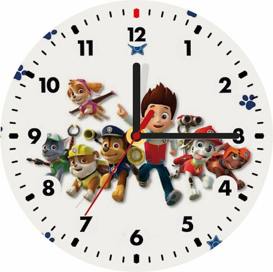 Koupakoupa Ceas De Perete Pentru Copii Tematică Supereroi Din Lemn 19 Cm