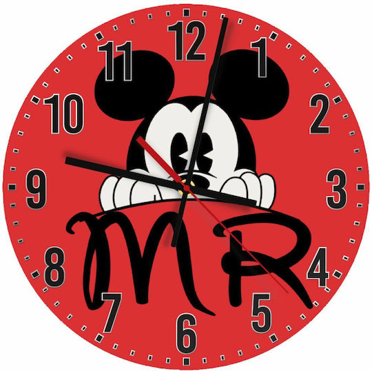 Koupakoupa Детски стенен часовник Mickey Дърво 30εκ.