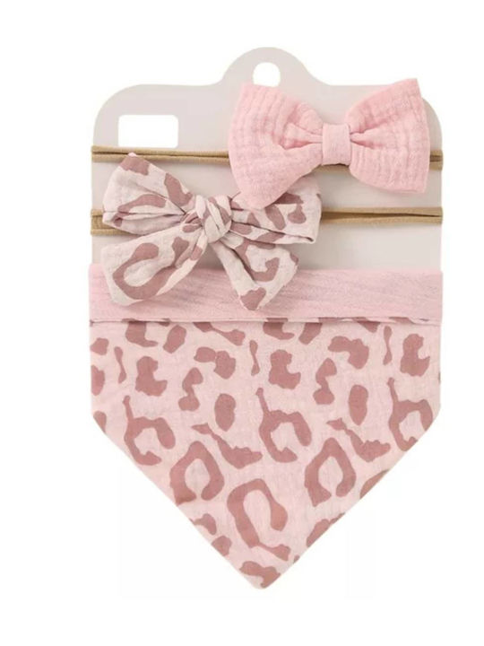 Elecool Set Baby Headbands In Pink Colour