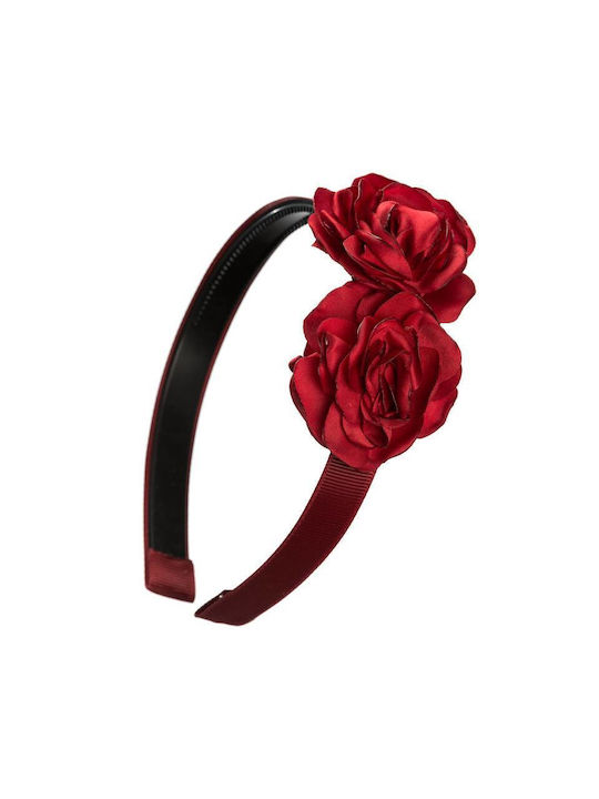 Mom & Dad Red Kids Headband with Flower