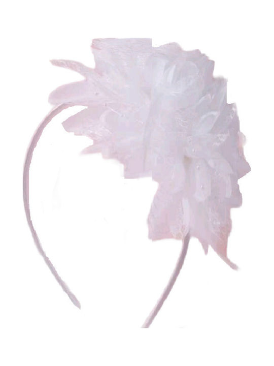 Elecool Kinder Haarband mit Blume Weiß 1Stück
