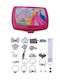 Elecool Set of Kids Hair Clips with Hair Clasp / Hair Clip / Rubber Band Figure in Silver Color 24pcs