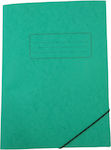 Folder with Rubber Band for Paper A4 Green