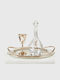 Best Man Set Crystal Metallic Silver 3 Pieces