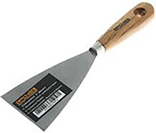 Spachtel Abstreifer Metallisch 60mm mit Holzgriff 0612177