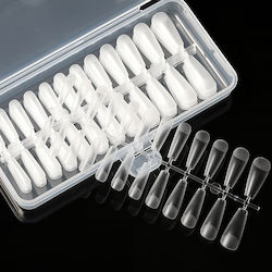 Soft Gel Neutral False Nail Tip Transparent 260pcs 55232