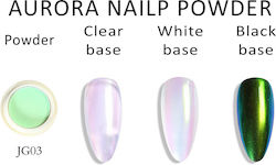 Nailp Professional Σκόνη Ακρυλικού σε Ασημί Χρώμα 5gr 1.JG03-AURORA-POWDER